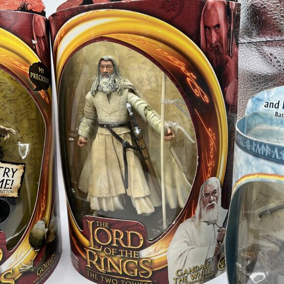 Lord Of The Rings Toy Biz Smeagol Gollum Lot Of 5 Figures TROTK LOTR AS IS - Picture 3 of 12